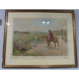 A 1911 Pears Print 'Where are you going to, my pretty maid?'' after J. Sanderson-Wells. Framed &