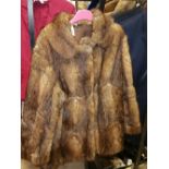 A Vintage Fur Coat, size 14 approx.