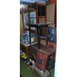 A Collection of Furniture & Items to include a 19th century pine table, a drop-leaf oak table, an