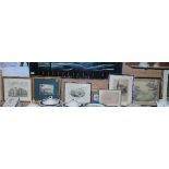 A Large Group of 19th Century and Later Engravings of Country Scenes.