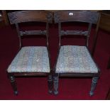 A Pair of Early 19th Century Mahogany Chairs, in the manner of Gillows.