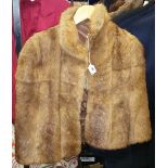 A Vintage Brown Fur Coat.