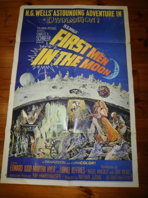 First Men in the Moon, U.S., 27X41, 64/347, In Good Condition.