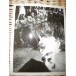 Time Machine, Original Photo, 1755-95 Man On Fire, 8X10.125, In Good Condition.