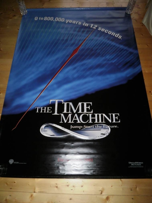 Time Machine, PVC Banner 2001, 47X68, In Very Good Condition.