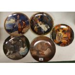 Five Norman Rockwell Collectors Plates.