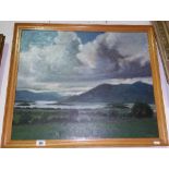 An Oil on Board by J.H. Sharpe, Wicklow Landscape. Signed JH Sharpe l.r., 50 x 59cm.