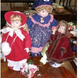 Three Porcelain Dolls.