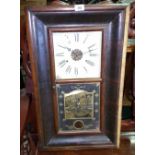 A Late 19th Century American Cased Wall Clock.