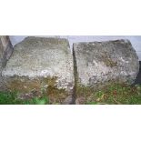 Two 19th Century Granite Corner Stones.