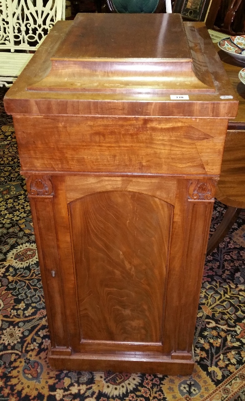 A Wonderful Early 19th Century Mahogany Pedestal, having a single frieze drawer over a single door