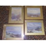 Four Irish Scene Watercolours by William Guthrie (Scottish 19th/20th Century), titled 'View from