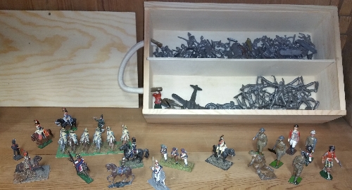 Varied Metal Soldiers, Unpainted & Britains Soldiers.