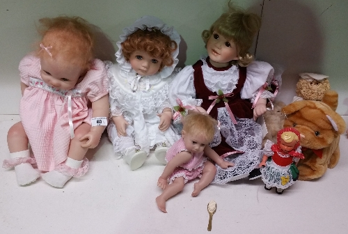 Two Porcelain Dolls & Six Further (8).
