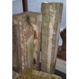 Three 19th Century Granite Sills; with moulded fronts.