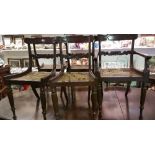 A Wonderful Set of Twelve 19th Century William IV and Later Rosewood Dining Chairs, having cane