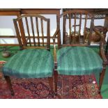 A Superb Set of Eight Late 19th, Early 20th Century Mahogany Bar Back Dining Chairs, well