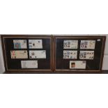 Two Framed and Glazed Collections of First Day Covers.