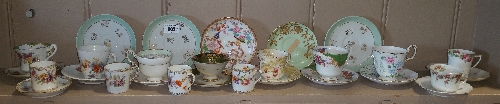 A Quantity of 19th Century & Later Cups and Saucers to Include Paragon and Limoges Examples.