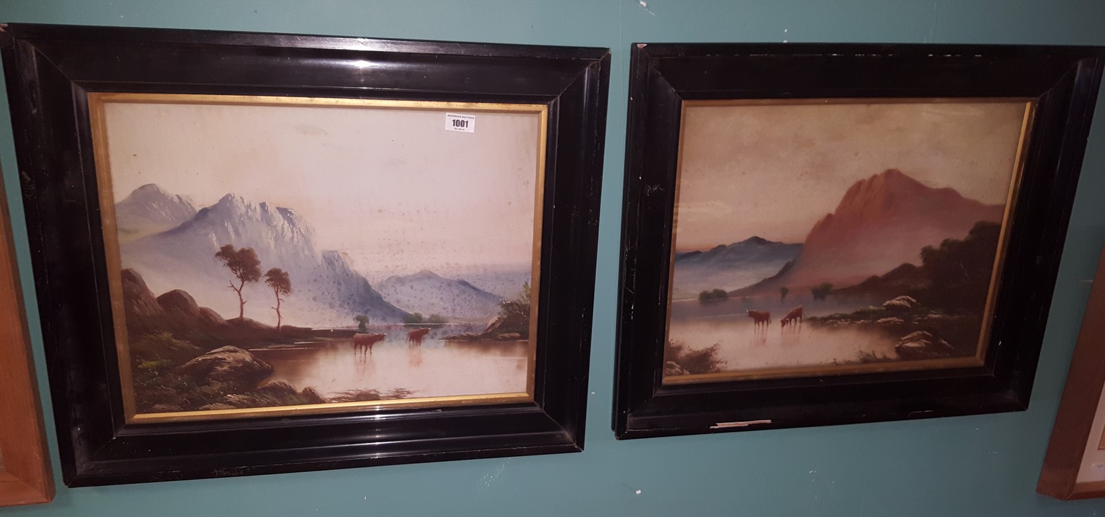 A Pair of 19th Century Scottish Highland Scene Watercolours; signed Ward to the corners, framed