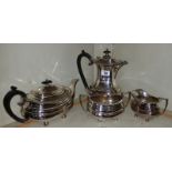 A Top Quality Georgian Design Sheffield Silver-Plated Tea Service in Excellent Condition, (4-