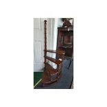 A Set of 20th Century Mahogany Spiral Library Steps.