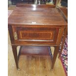 An Edwardian Mahogany and Inlaid Single Door Side Cabinet.