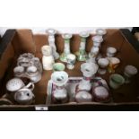 A Box Lot of Old Dressing Table Pieces, etc.