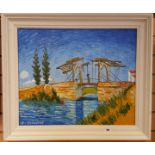 David Goldberg - The Bridge, Oil, s.l.l., 62 x 51cm.