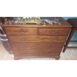 A Very Good Quality 19th Century Mahogany and Inlaid Chest of Drawers, having a rectangular