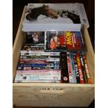 A Box of DVD's.