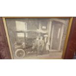 A Wonderful Early 20th Century Photograph of a Family in Dublin; in original frame.