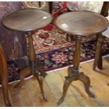 A Good Pair of Mahogany Wine Tables.