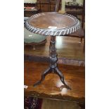 A Good Early 20th Century Mahogany Highly Carved Wine Table.