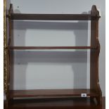 A Good Quality 19th Century Set of Campaign Open Book Shelves, having reeded fronts.