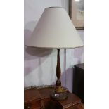 A Modern Mahogany Table Lamp.