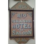 'RIO GRANDE HOTEL' SIGN.