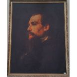 A.T.O. A VERY LARGE COLOURED PORTRAIT PRINT of a bearded gentleman, well framed. 46.75" x 61".