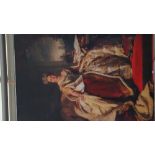 A.T.O. A VERY LARGE COLOURED PORTRAIT PRINT of a member of The Royal family. 58" x 87".
