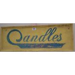 'CANDLES' SIGN.