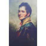 A.T.O. A LARGE COLOURED PORTRAIT PRINT of a military man. U.F. 31" x 53".