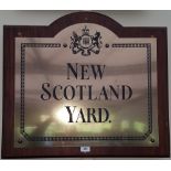 'NEW SCOTLAND' BRASS SIGN mounted.