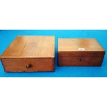 TWO 19TH CENTURY BOXES.