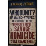 'CHAMBERS OF CRIME' SIGN.