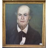 A.T.O. A COLOURED PORTRAIT of a gentleman in a 19th century gilt frame. 28" x 30".