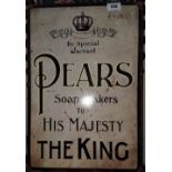 A 'PEARS SOAP' SIGN.