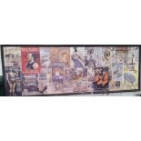 A LARGE COLLAGE OF ADVERTISEMENTS.