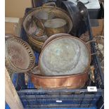 A LARGE QUANTITY OF COPPER in one box.