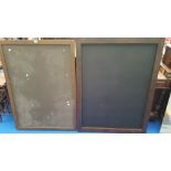 TWO CHALK BOARDS.