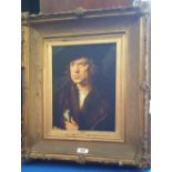 A.T.O. A COLOURED PORTRAIT of a distinguished gentleman. in a 19th century gilt frame. 18.5" x 21.